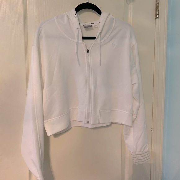 Puma cropped zip-up sweater/hoodie - Picture 2 of 5